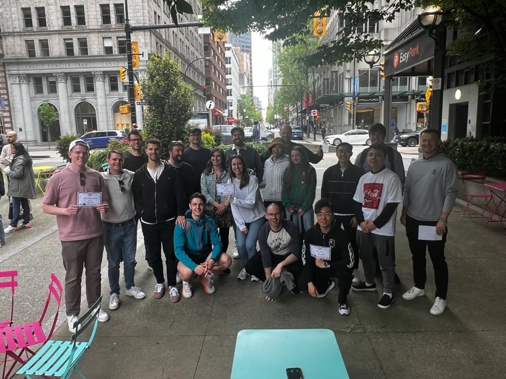 Team participating in outdoor adventures and scavenger hunts
