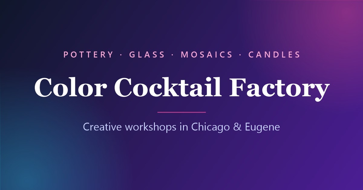 Private Creative Studio Workshop by color cocktail factory
